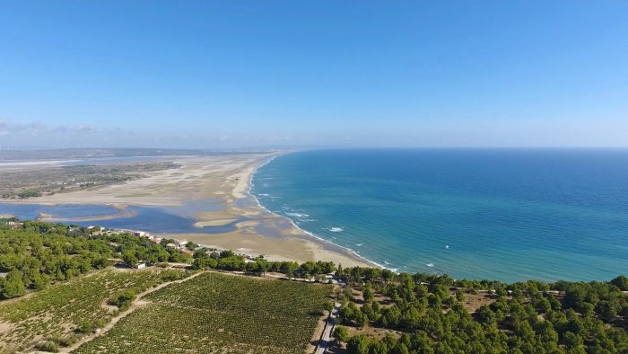 Leucate, vue sur la mer